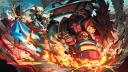 Discovery splash banner for Anime Vanguards Discord server