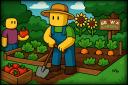 Discovery splash banner for Grow A Garden | Stocks & Weather & Eggs Discord server